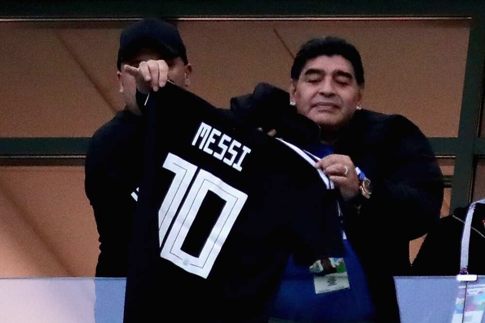 Lionel Messi sends 'A big hug from the heart' to Argentine legend Diego Maradona