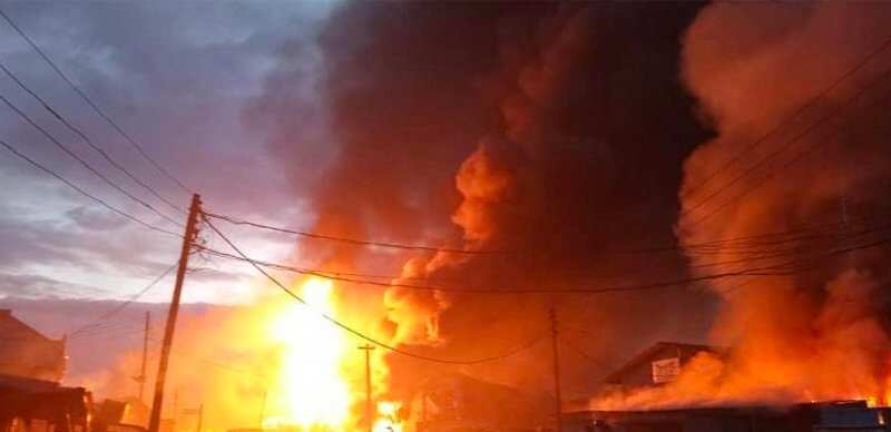 Fire outbreak, Lagos Island, Lagos state police, Fire Service