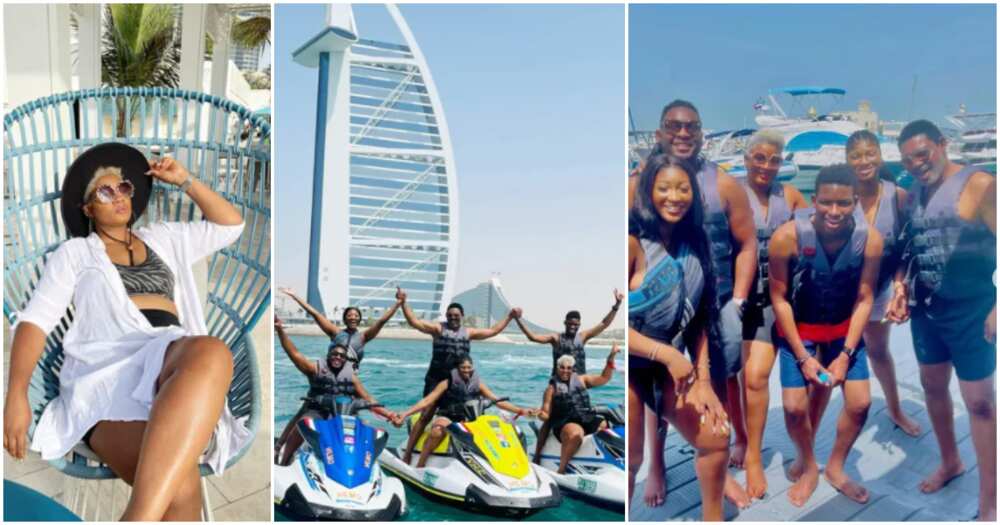 Omotola Jalade vacations with family in Dubai