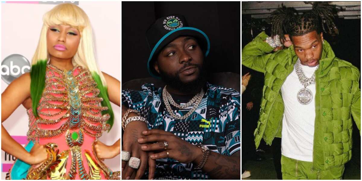 Davido reveals some heinous details about his collaboration with Nicki Minaj and Lil Baby (Video)