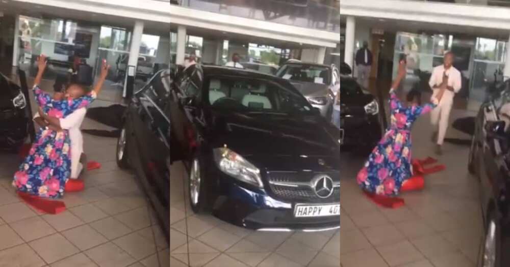 Young man surprises mum with Mercedes-Benz as birthday gift