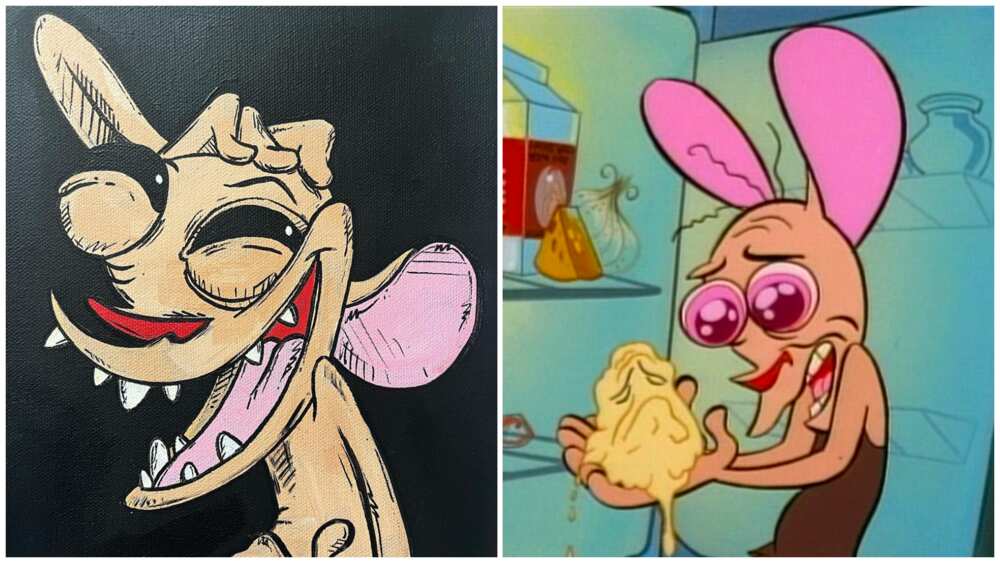 Ugly boy cartoon characters