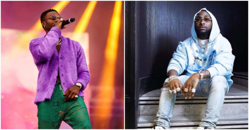 Photos of Wizkid and Davido