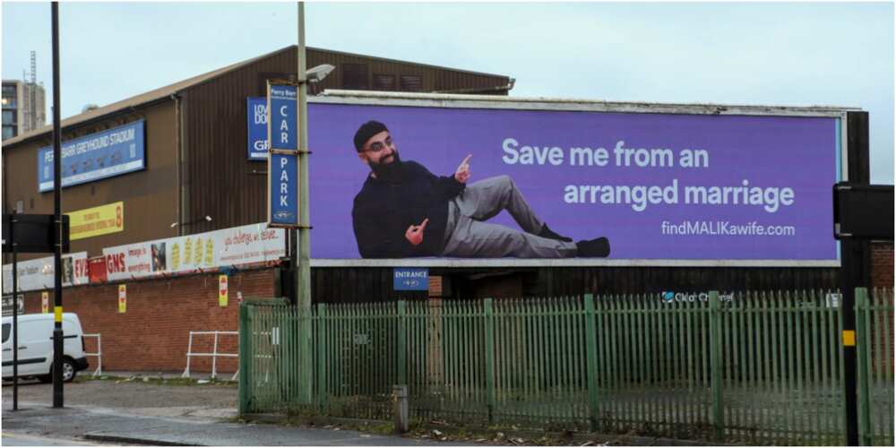 Desperate young man advertises self on giant billboards, says he needs a wife and he is an only child