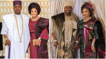 19 amazing years of loving: Oba Elegushi shares photos as he celebrates wedding anniversary with 1st wife
