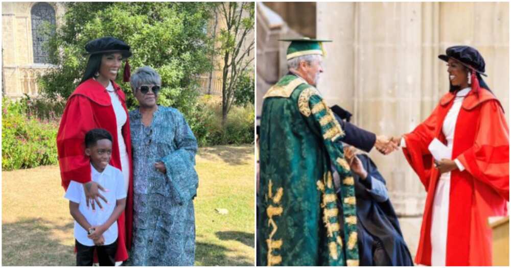 Nigerian singer Tiwa Savage receives honorary degree