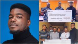 After over 5yrs of graduation, young UNILAG graduate returns to his old school, donates N1m