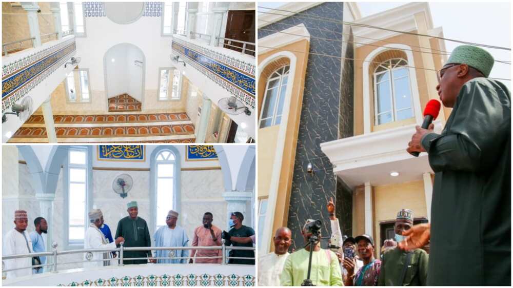Saraki Fulfils Promise Made to Late Father Olushola, Builds Mosque in Ilorin