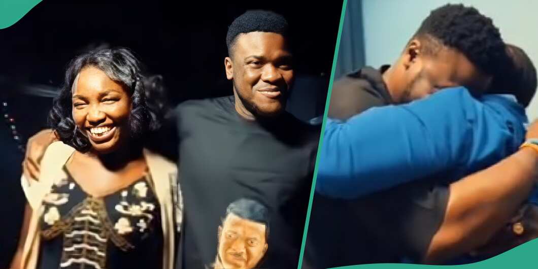 VIDEO: Man comes to Nigeria to reunite with mother, presents car, clothes and money to her