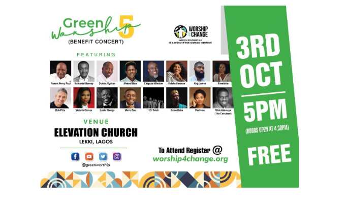 Green Worship 5.0/Nathaniel Bassey/Dunsin Oyekan/ Victoria Orenze/Panam Percy Paul