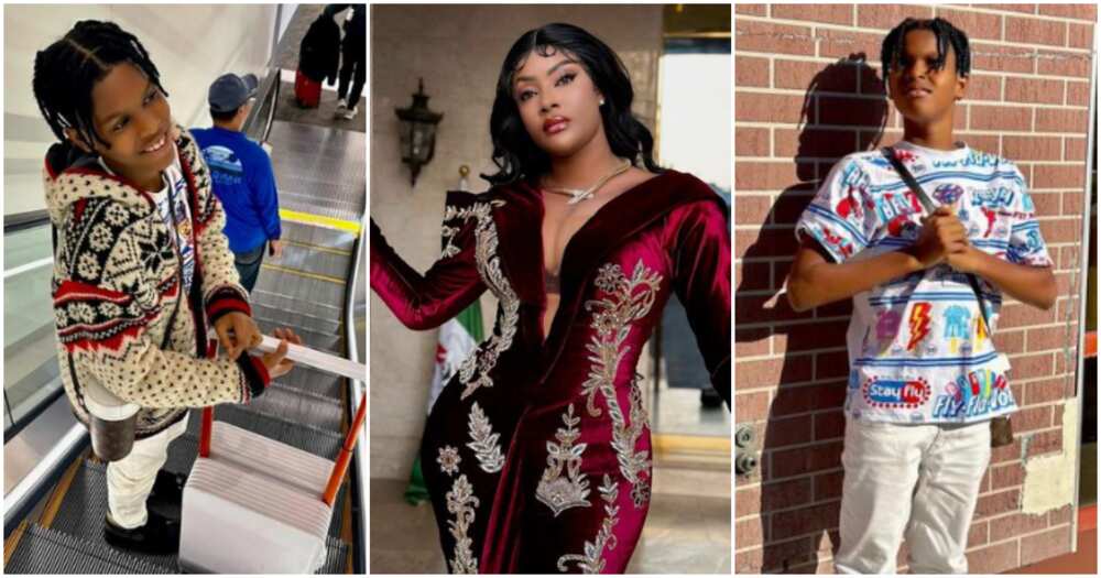 Angela Okorie shares rare photos of her grown son. Angela Okorie shares rare photos of her grown son.