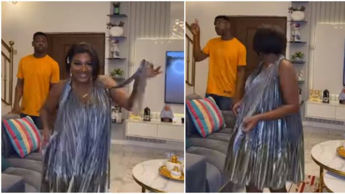 "You don reach last bus stop": Adedimeji Lateef orders Mo Bimpe to bedroom as she dances 'carry me dey go' song