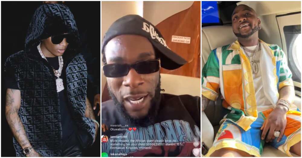 Burna Boy says he is richer than Wizkid, Davido