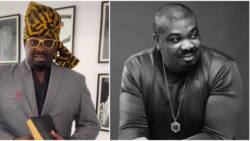 You can't recognise me: Don Jazzy declares as he recreates Mummy G.O's swag, dresses and talks like her