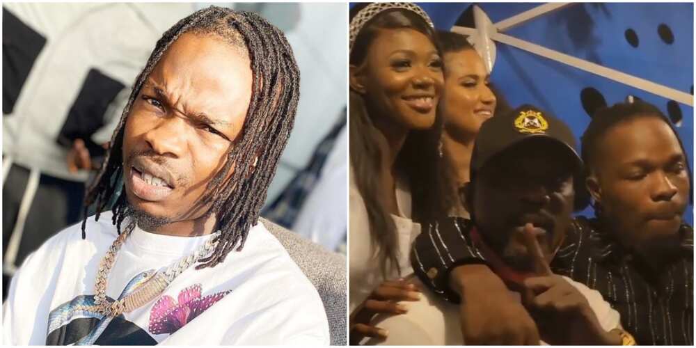 Rapper Naira Marley hangs out with fuji musician Pasuma, actress Bisi Ibidapo-Obe