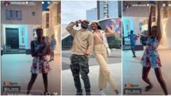 "U're rubbing off on me": Paul PSquare's babe, copies him throws basket ball inside hoop backwards, clip trends