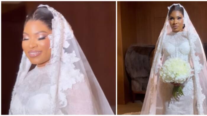 Wedding fashion: Bride's beautiful dress leaves netizens impressed