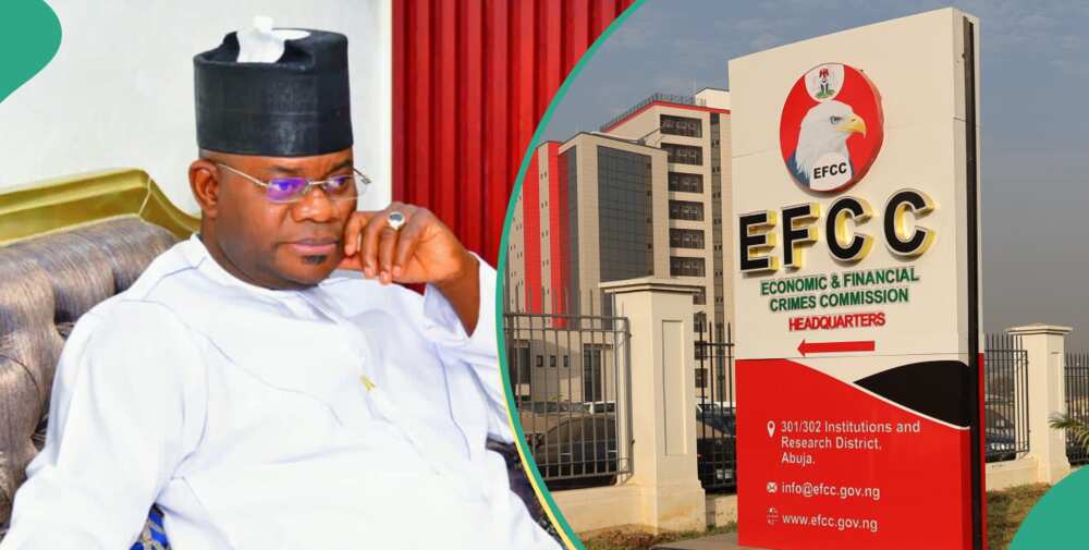 The ex-governor of Kogi state is currently under the radar of the EFCC.