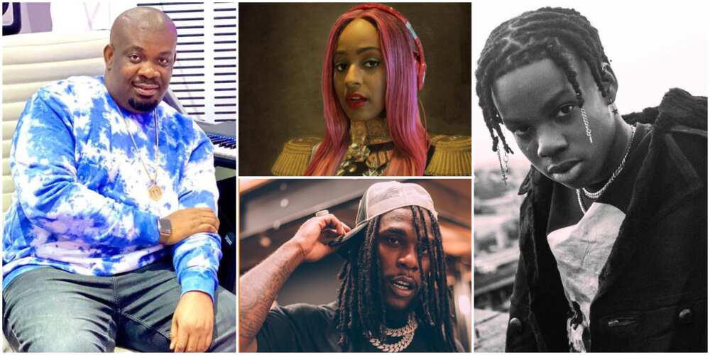 Don Jazzy, DJ Cuppy, Burna Boy, Rema