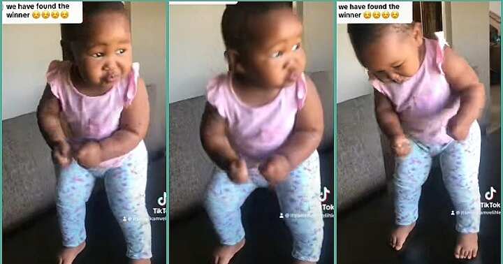 Watch video of little girl dancing to viral TikTok sound