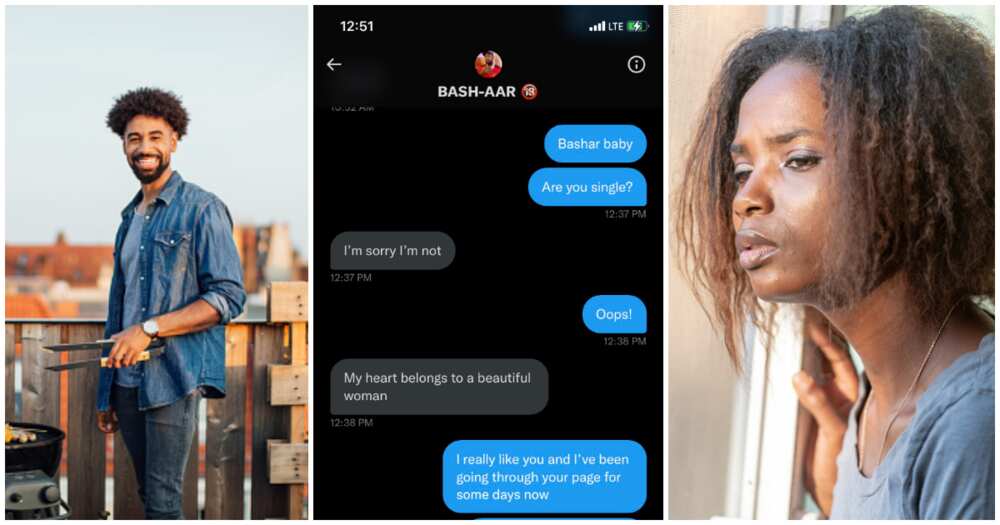 Lady woos man, lady shares chat with man she wooed