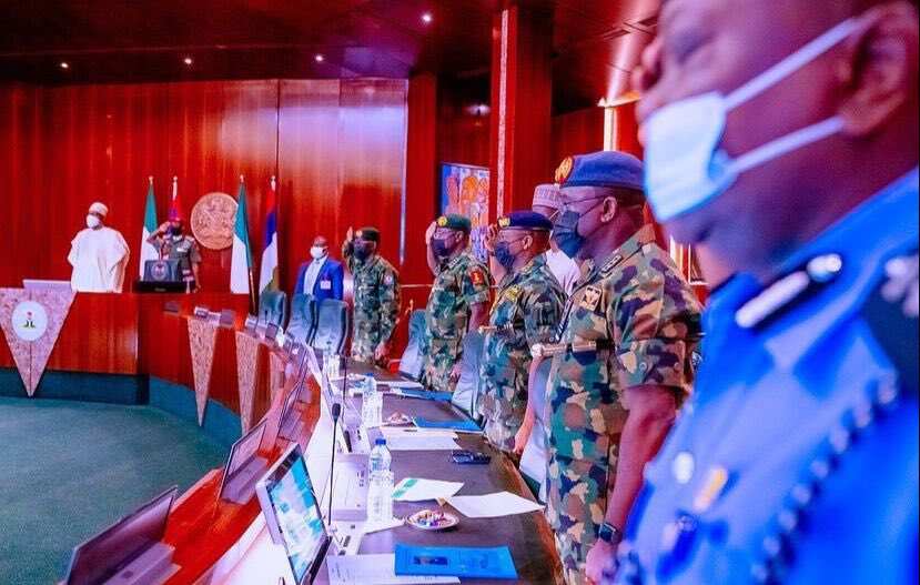 Security council meeting, Muhammadu Buhari
