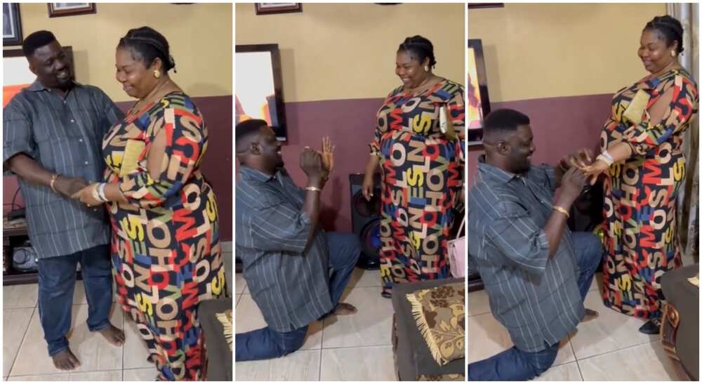 Photos of Prophet Elijah, a Nigerian pastor proposing to his wife.