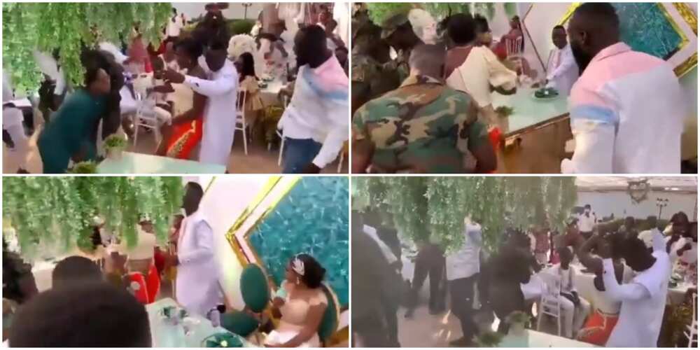 Nigerians react as groom abandons bride at wedding to dance with another lady in video