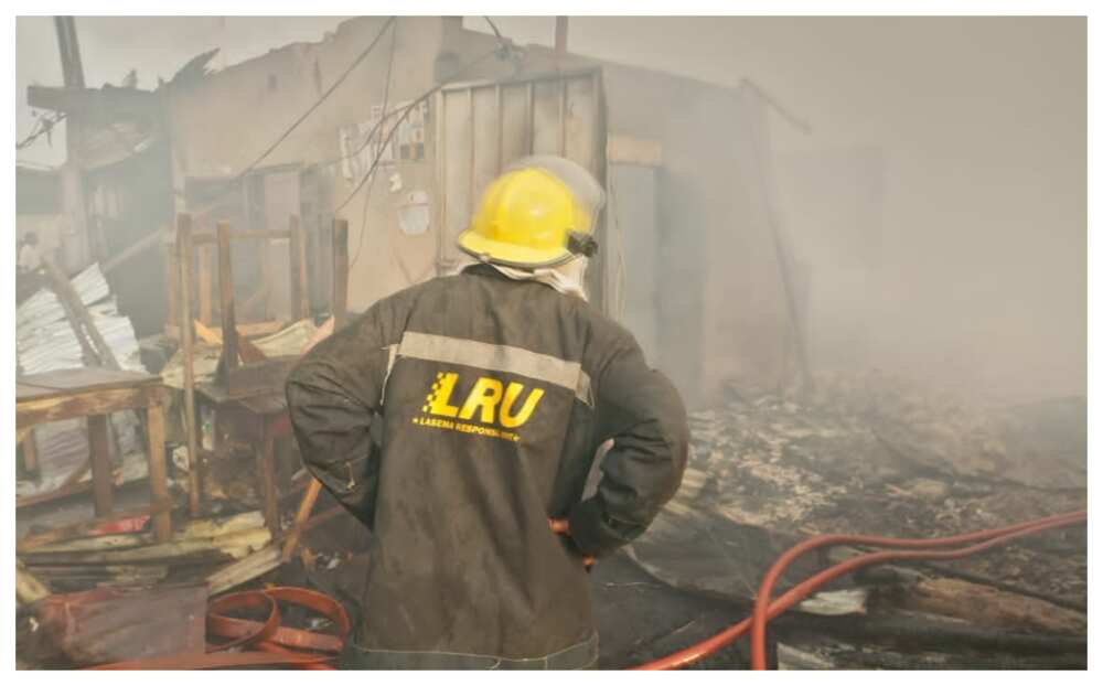 LASEMA, Fire, Lagos Market