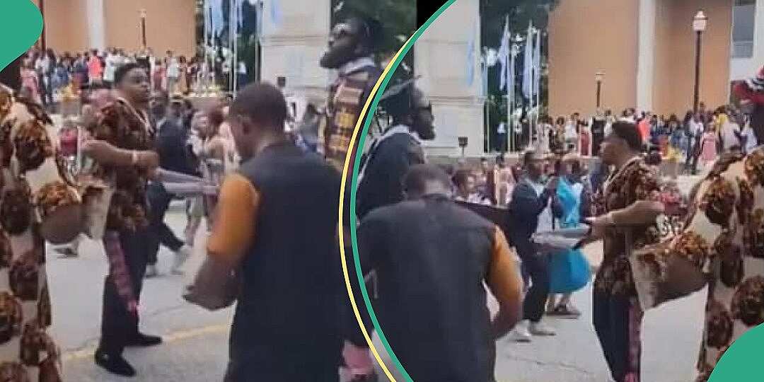 Watch video of Igbo man abroad dancing heartily after inviting Oghene group to his party