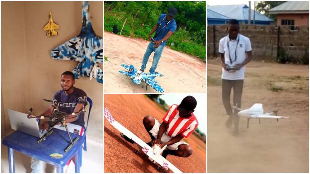 I Met a South African Lady on Facebook: Nigerian Man who Builds Drones Shares Success Story in Viral Video