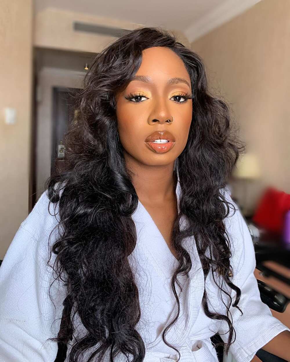 Evicted housemate Tolani Baj speaks on why she left America to settle in Nigeria Evicted housemate Tolani Baj speaks on why she left America to settle in Nigeria