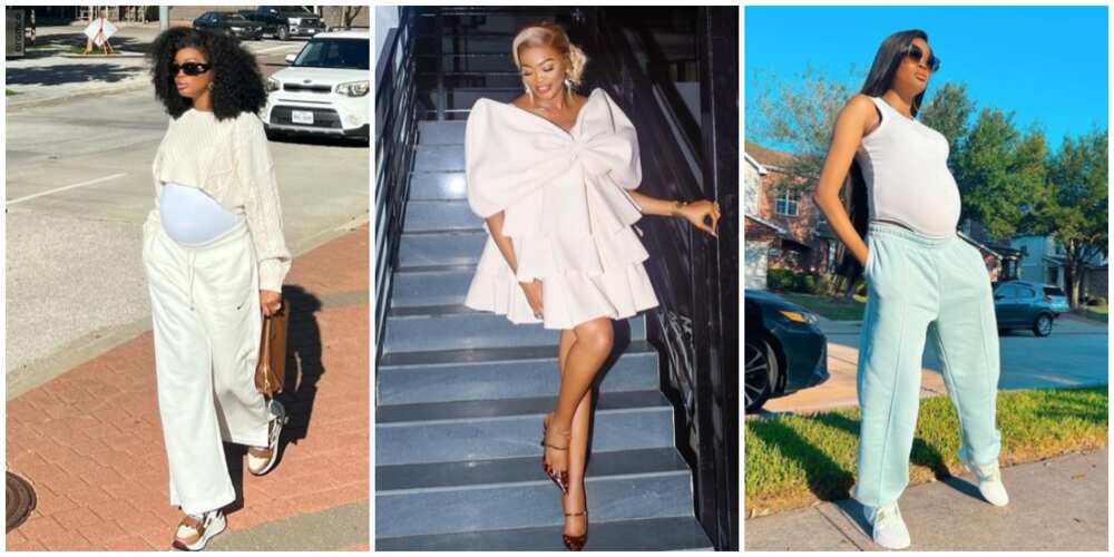 Maternity Fashion: Kiekie Shows How to Slay Pregnant Looks in 5 Photos ...