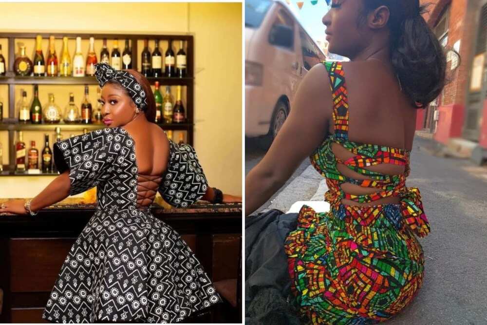 Latest and Simple Ankara with Short-Flared Styles.  Ankara short flare  gowns, Ankara gown styles, Ankara short flare gown styles