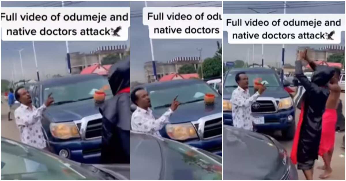 You Ridiculed Ministry of God: Rita Edochie Fumes, Shares Video of Native Doctor Accosting Pastor Odumeje