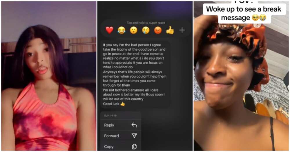 Nigerian lady, break up