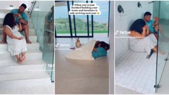 After building their house, couple move in with no single furniture, spotted in video sleeping on bare floor