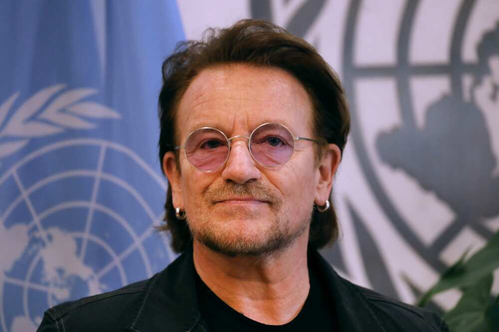 Bono at the UN for the 'Drive for Five' initiative
