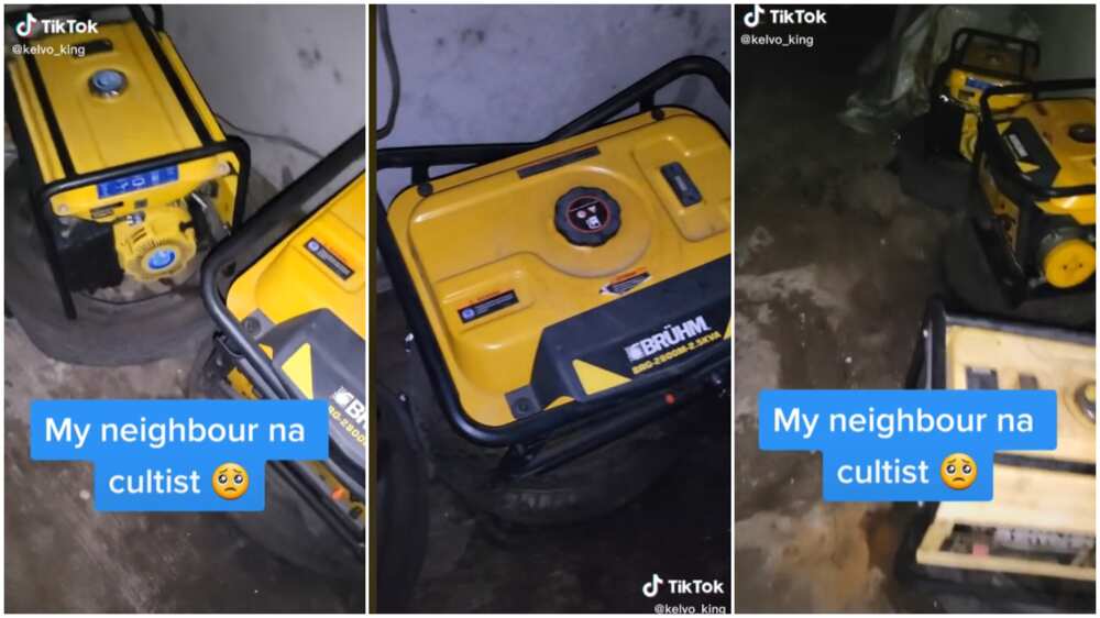 Generator use in Nigeria/the man questioned his neighbour's wealth.