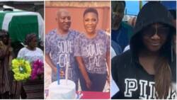 "Father our best actress": Videos from Mercy Johnson’s father’s burial hit the internet