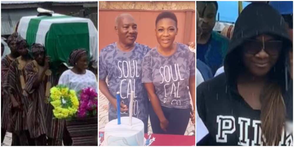 Mercy Johnson's father burial, Mercy Johnson buries father, Mercy Johnson holds father's burial ceremony