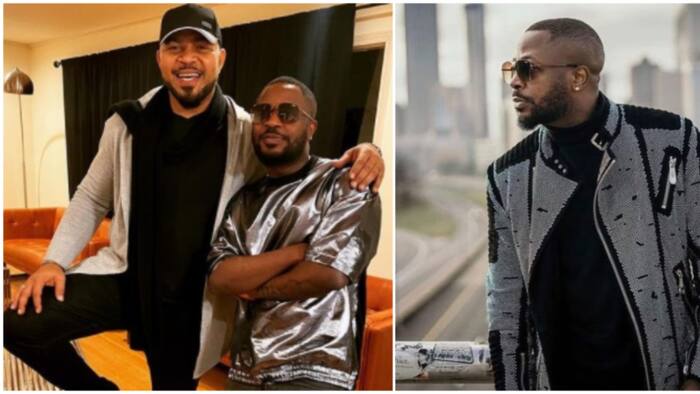 Ramsey Nouah shares photo with Tunde Ednut, calls him a 'gentleman'