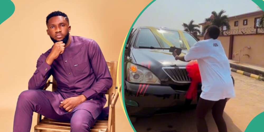 Ebuka Songs buys car for parents