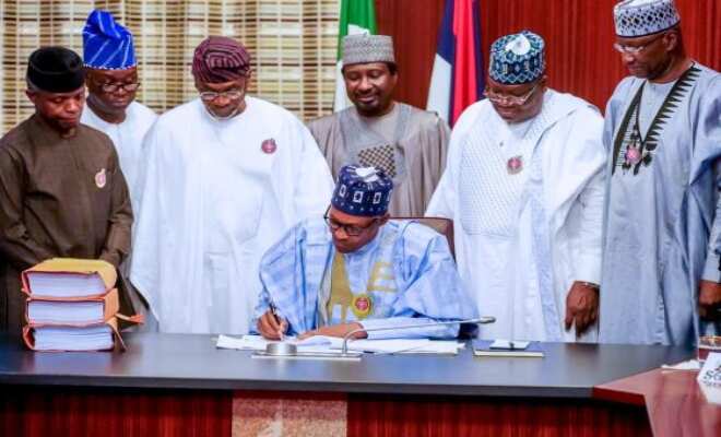 Buhari signs 2020 budget