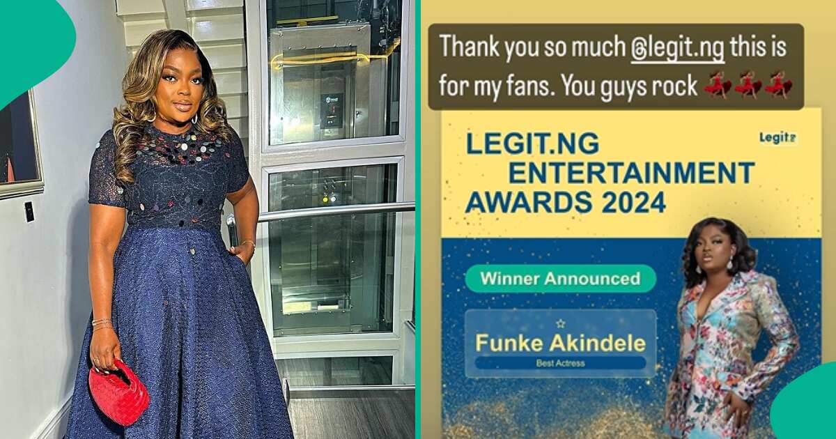 See what Funke Akindele did after she won Best Actress at the Legit Entertainment Awards