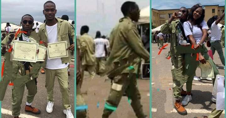 Corps member in 2016 photo speaks after going viral for tucking in certificate