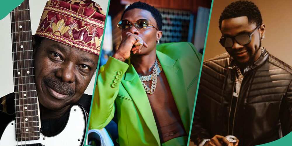 Photos of King Sunny Ade, Wizkid and Kizz Daniel