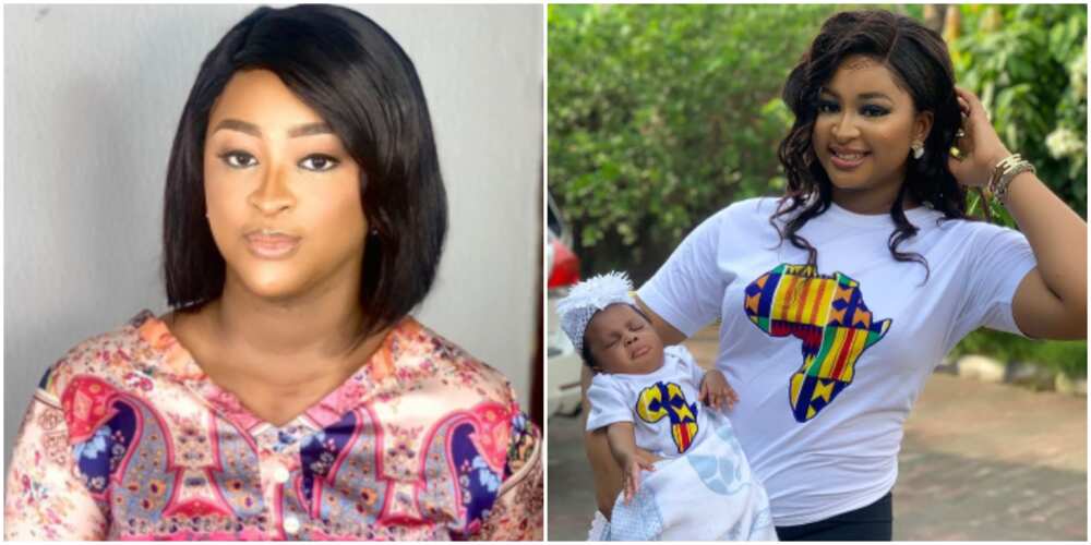 Actress Etinosa and daughter melt hearts as they twin in matching shirts