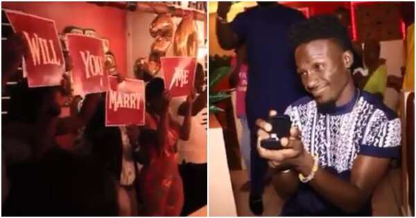 Lady gets surprise marriage proposal at surprise birthday party she organised for her man