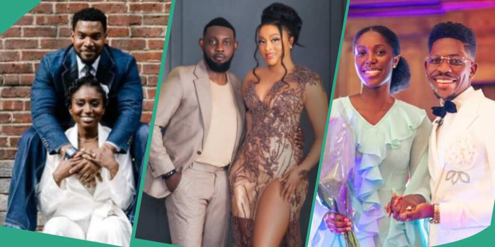 Nigerian celebrity relationships that trended in January 2024.
